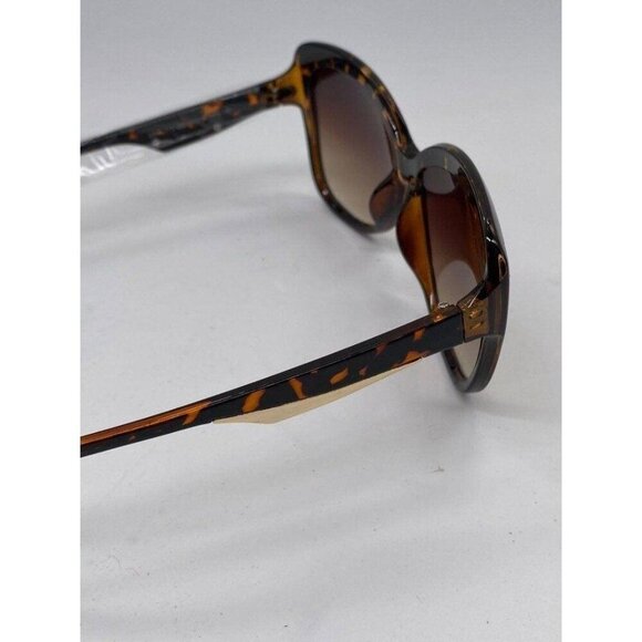 Hatcher Oversized Sunglasses Flower Frame Womens Brown Gradient Lens Polycarbona - Picture 10 of 12